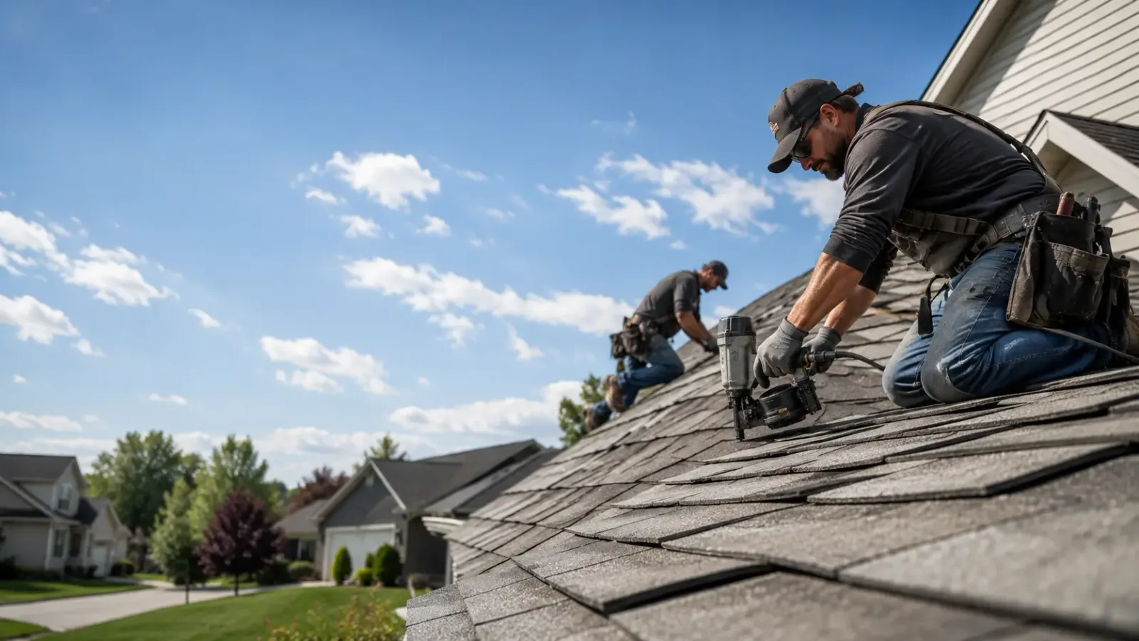 Storm Damage Roof Repair in St John, KS near me